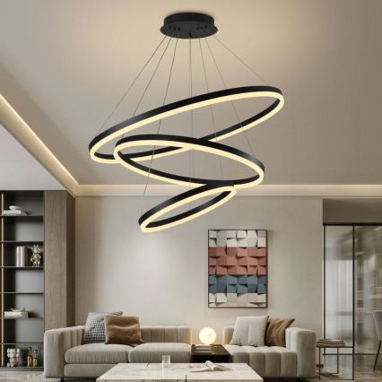 Candelabro suspenso LED com regulação LED/125W/230V 3000-6500K + controlo remoto