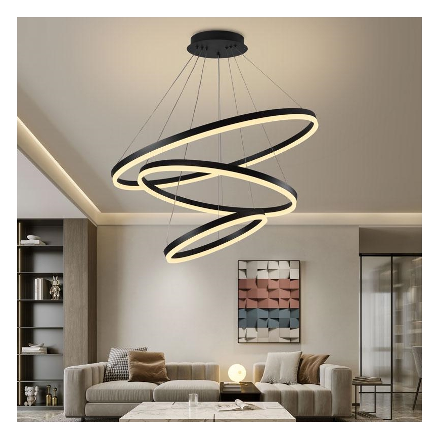 Candelabro suspenso LED com regulação LED/125W/230V 3000-6500K + controlo remoto
