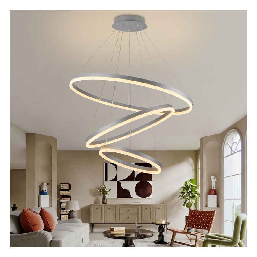 Candelabro suspenso LED com regulação LED/125W/230V 3000-6500K + controlo remoto