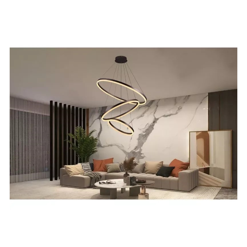 Candelabro suspenso LED com regulação LED/125W/230V 3000-6500K + controlo remoto