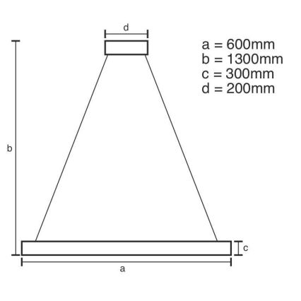 Candelabro suspenso de cristal LED com regulação LED/130W/230V 3000-6500K dourada + controlo remoto