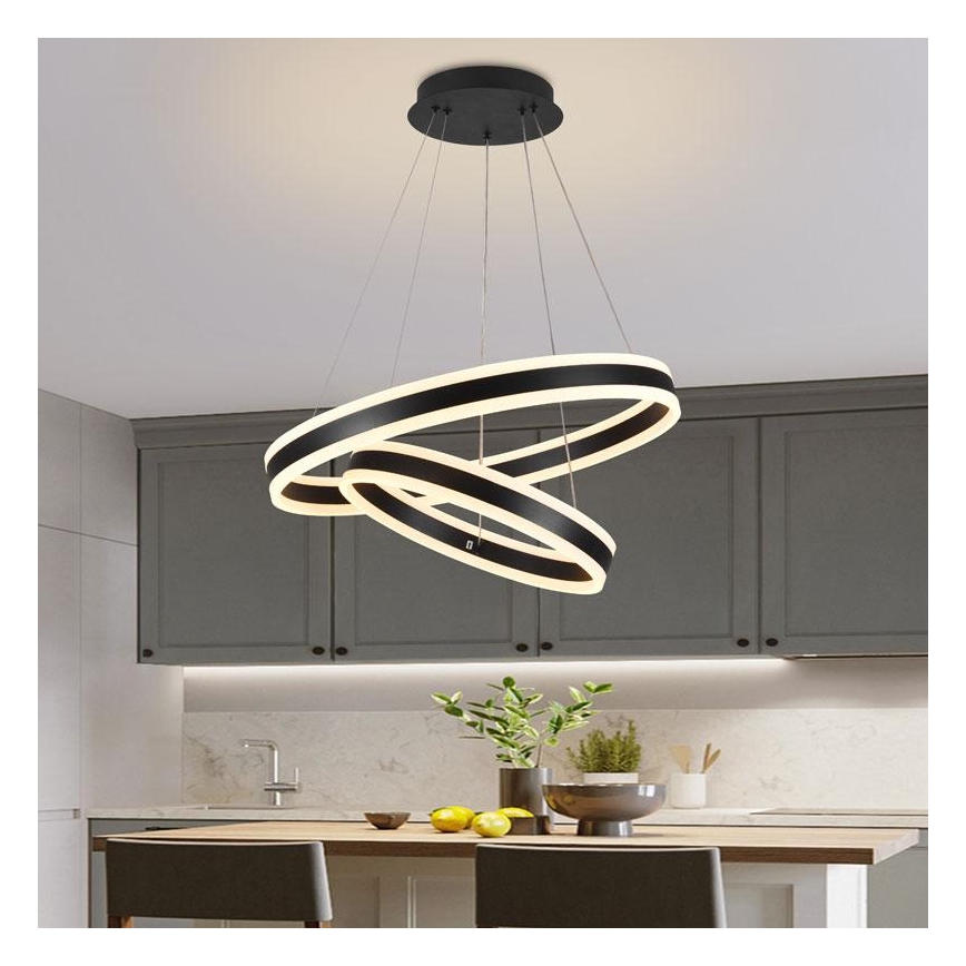 Candelabro suspenso LED com regulação LED/135W/230V 3000-6500K + controlo remoto