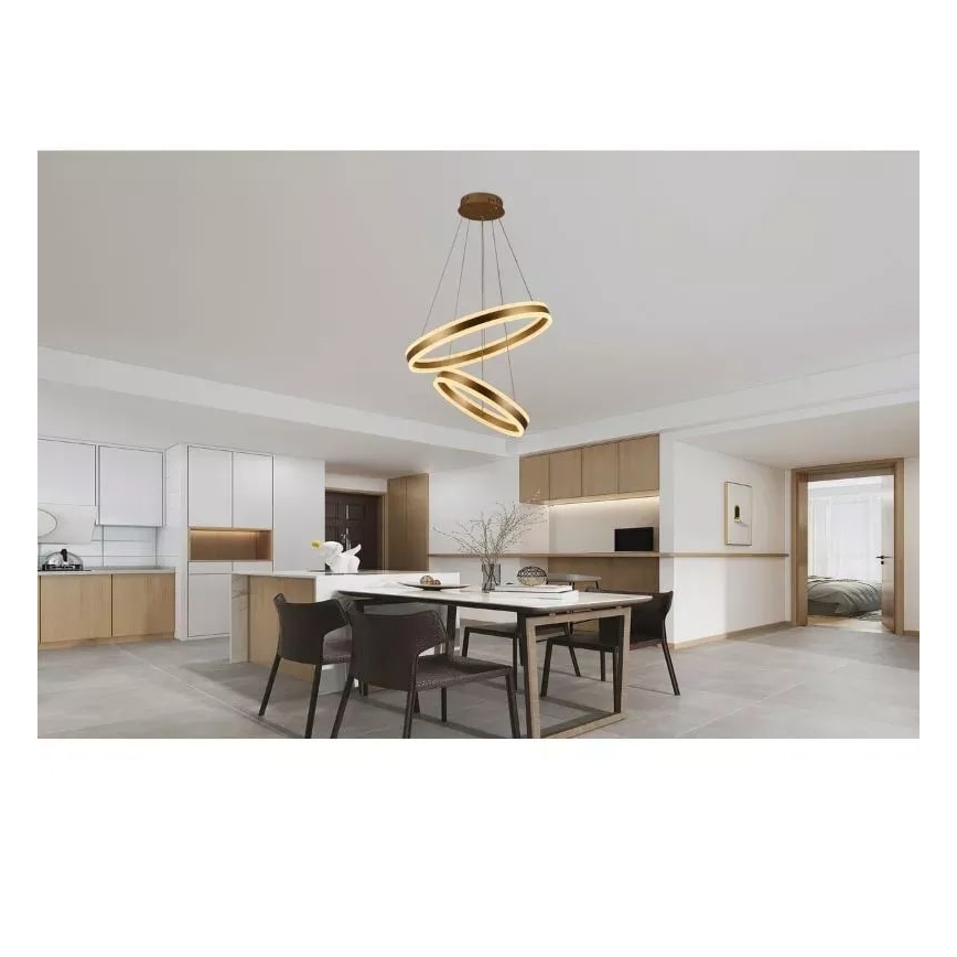 Candelabro suspenso LED com regulação LED/135W/230V 3000-6500K + controlo remoto