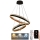 Candelabro suspenso LED com regulação LED/140W/230V 3000-6500K + controlo remoto