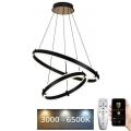 Candelabro suspenso LED com regulação LED/140W/230V 3000-6500K + controlo remoto