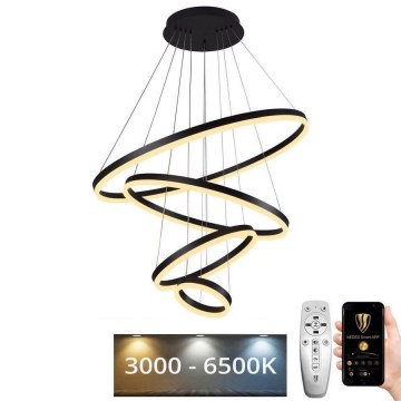 Candelabro suspenso LED com regulação LED/165W/230V 3000-6500K + controlo remoto