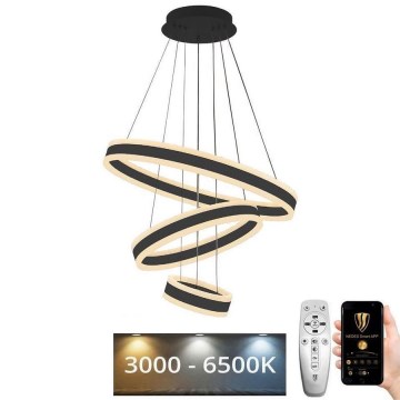 Candelabro suspenso LED com regulação LED/165W/230V 3000-6500K + controlo remoto