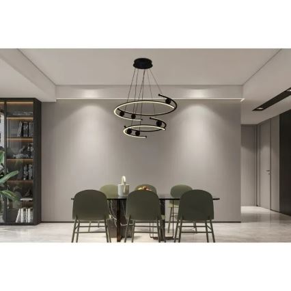 Candelabro suspenso LED com regulação LED/170W/230V 3000-6500K + controlo remoto