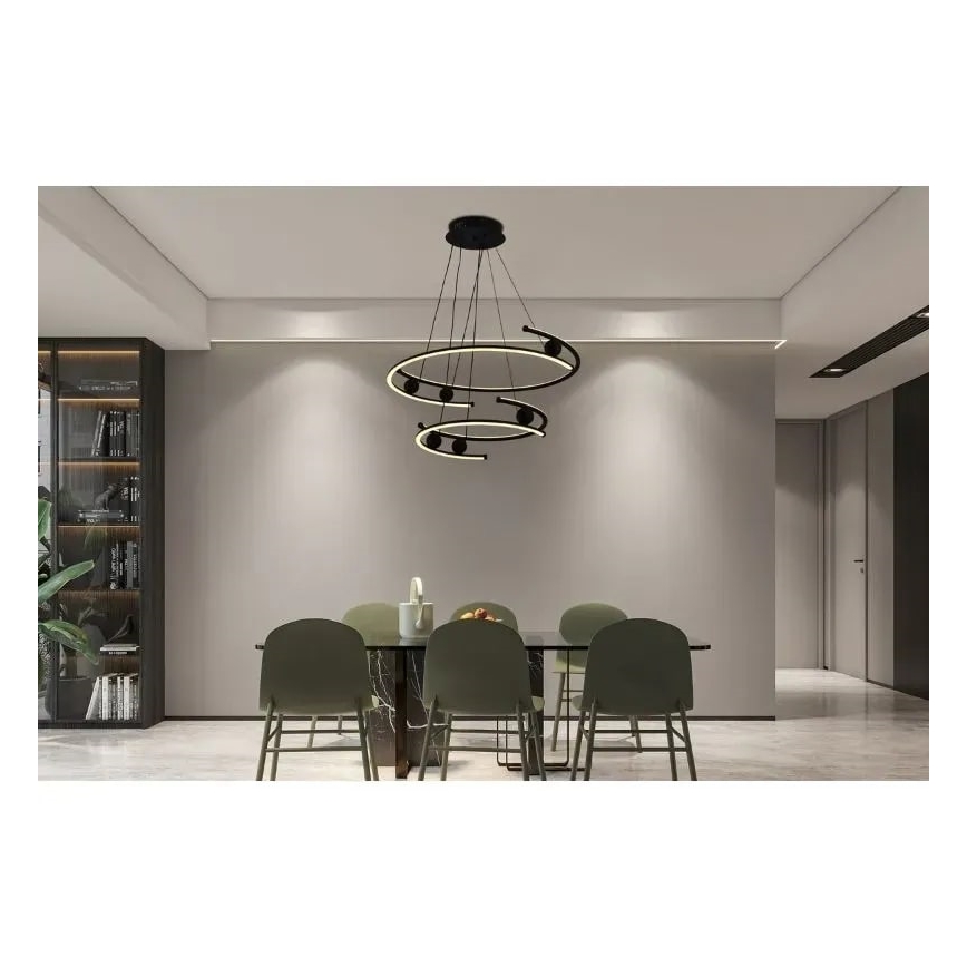 Candelabro suspenso LED com regulação LED/170W/230V 3000-6500K + controlo remoto