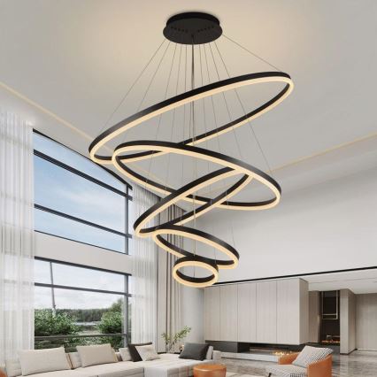 Candelabro suspenso LED com regulação LED/210W/230V 3000-6500K + controlo remoto