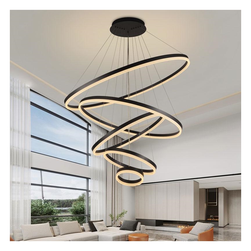 Candelabro suspenso LED com regulação LED/210W/230V 3000-6500K + controlo remoto