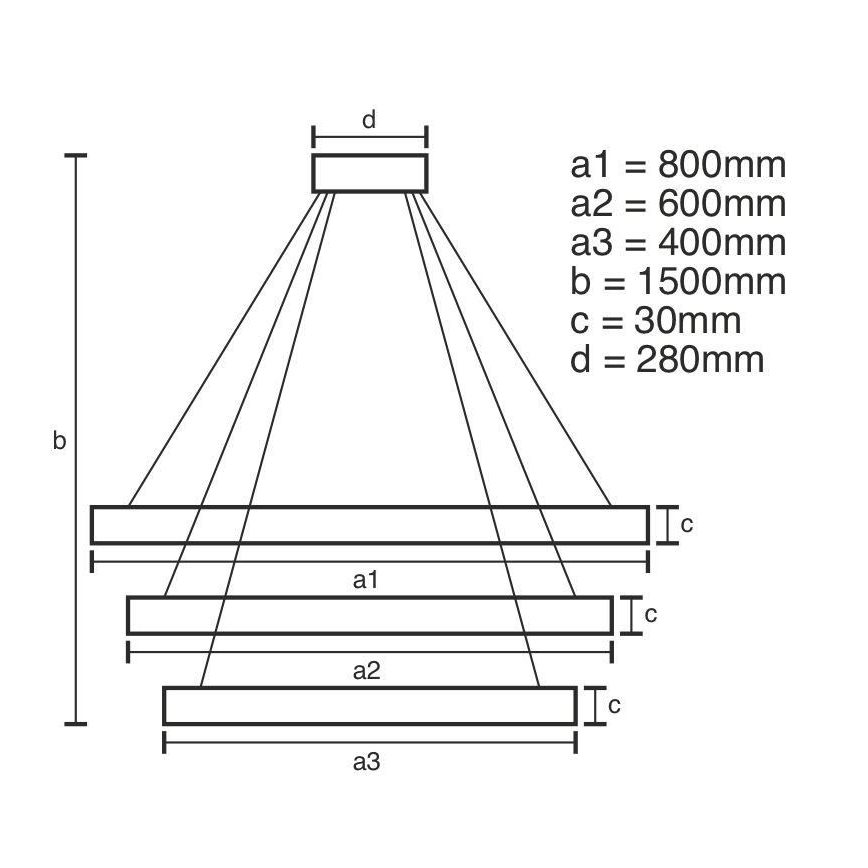 Candelabro suspenso de cristal LED com regulação LED/210W/230V 3000-6500K prateado + controlo remoto