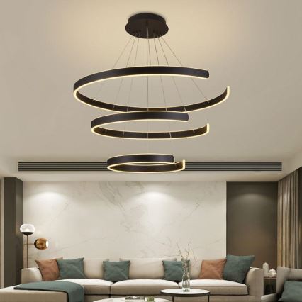 Candelabro suspenso LED com regulação LED/220W/230V 3000-6500K + controlo remoto