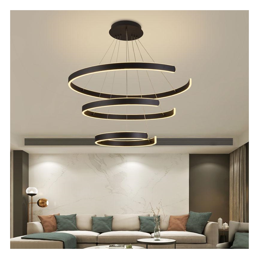 Candelabro suspenso LED com regulação LED/220W/230V 3000-6500K + controlo remoto