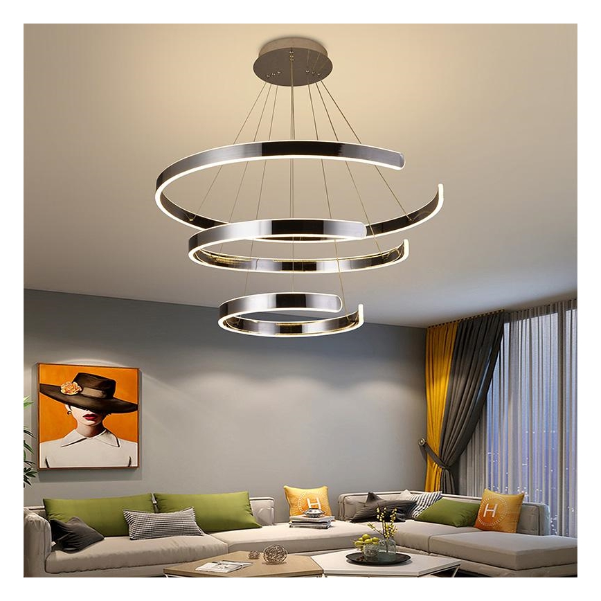 Candelabro suspenso LED com regulação LED/220W/230V 3000-6500K + controlo remoto