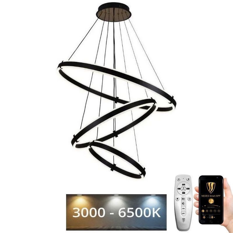 Candelabro suspenso LED com regulação LED/250W/230V 3000-6500K + controlo remoto