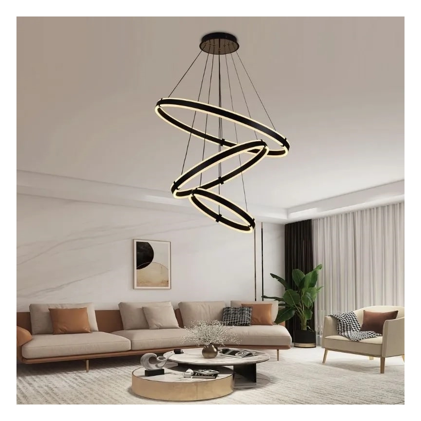 Candelabro suspenso LED com regulação LED/250W/230V 3000-6500K + controlo remoto