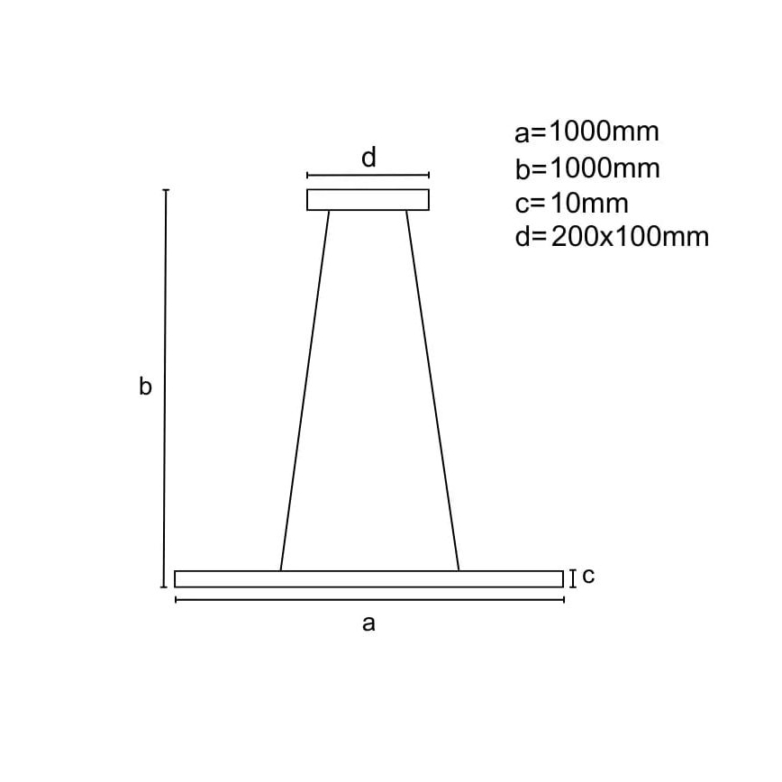 Candelabro suspenso LED com regulação LED/40W/230V 3000-6500K branco + controlo remoto