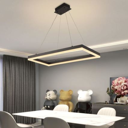 Candelabro suspenso LED com regulação LED/40W/230V 3000-6500K + controlo remoto