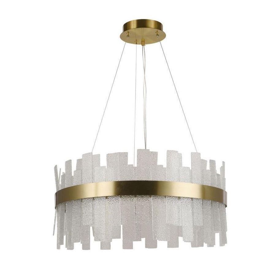 LED Regulação cristal candelabro suspenso LED/40W/230V 3000-6500K + controlo remoto