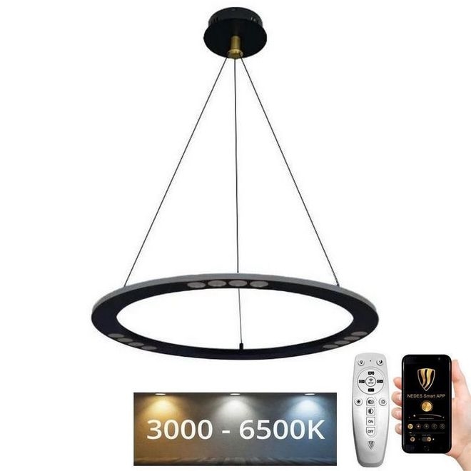 Candelabro suspenso LED com regulação LED/40W/230V 3000-6500K + controlo remoto