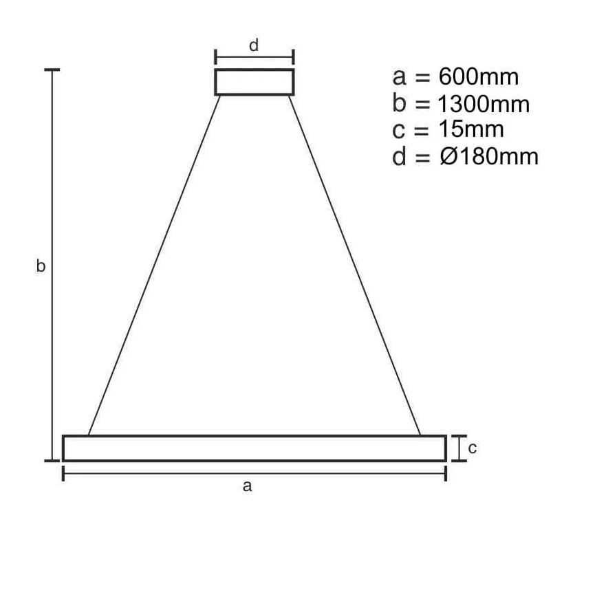 Candelabro suspenso LED com regulação LED/40W/230V 3000-6500K + controlo remoto