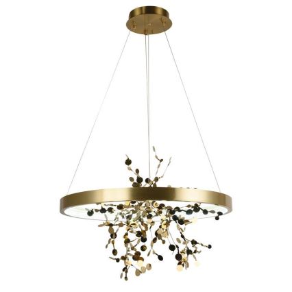 Candelabro suspenso LED com regulação LED/40W/230V 3000-6500K dourada + controlo remoto