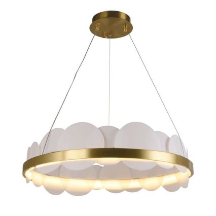 Candelabro suspenso LED com regulação LED/40W/230V 3000-6500K dourada + controlo remoto