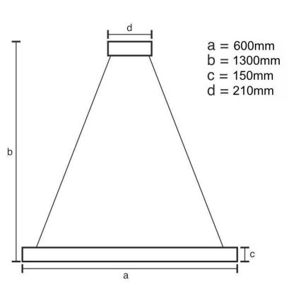 Candelabro suspenso de cristal LED com regulação LED/40W/230V 3000-6500K dourada + controlo remoto