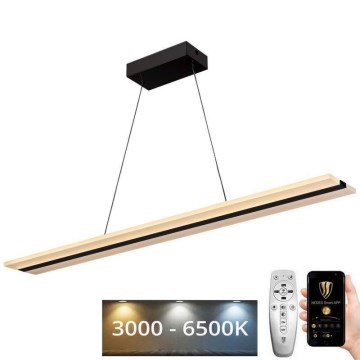 Candelabro suspenso LED com regulação LED/40W/230V 3000-6500K preto + controlo remoto