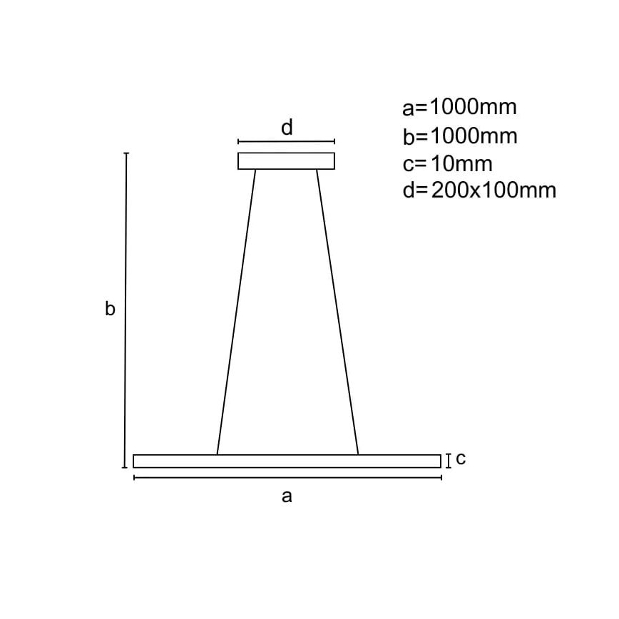 Candelabro suspenso LED com regulação LED/40W/230V 3000-6500K preto + controlo remoto