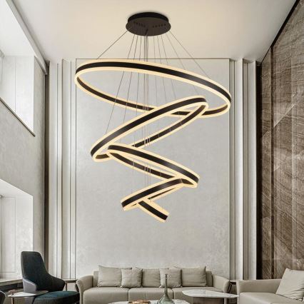 Candelabro suspenso LED com regulação LED/420W/230V 3000-6500K + controlo remoto