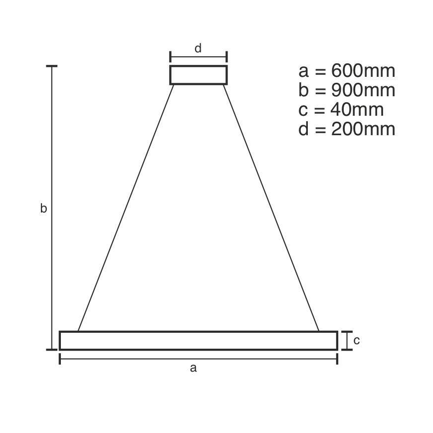Candelabro suspenso LED com regulação LED/42W/230V 3000-6500K + controlo remoto
