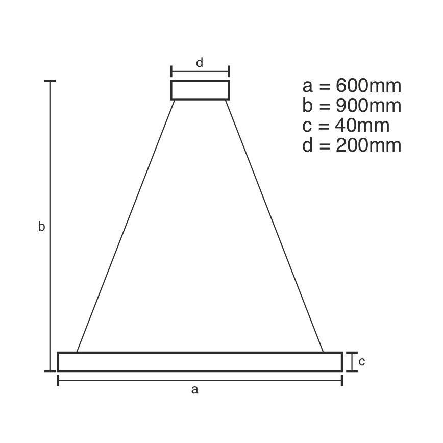 Candelabro suspenso LED com regulação LED/42W/230V 3000-6500K + controlo remoto