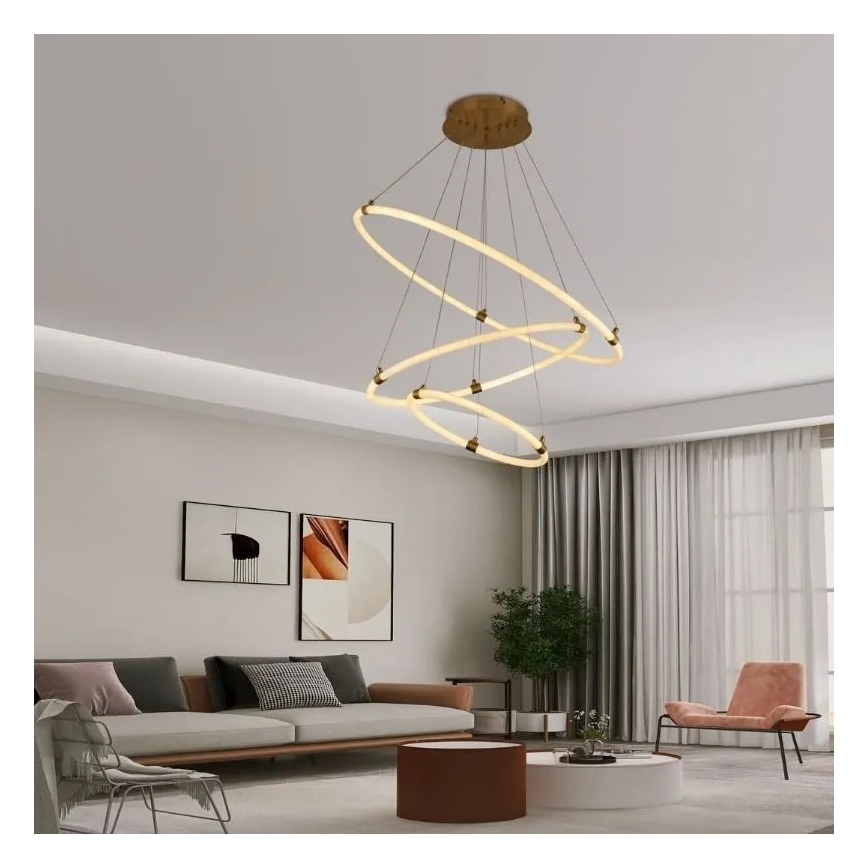 Candelabro suspenso LED com regulação LED/45W/230V 3000-6500K + controlo remoto