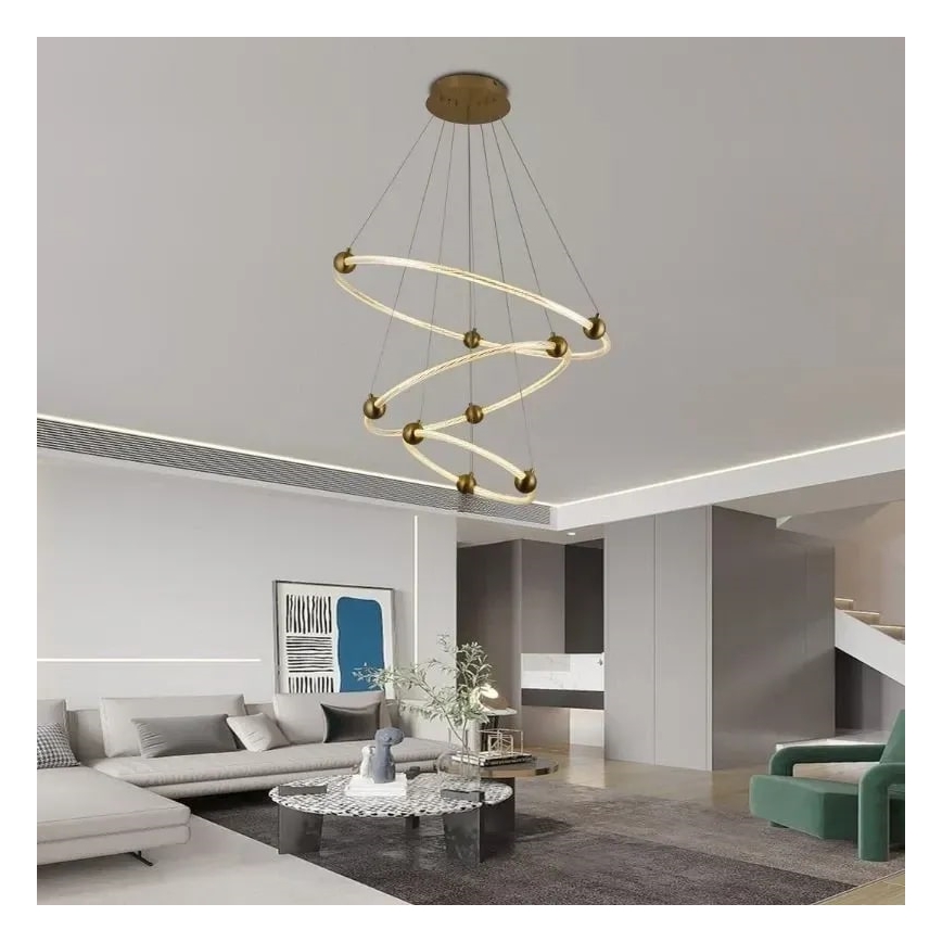 Candelabro suspenso LED com regulação LED/45W/230V 3000-6500K + controlo remoto