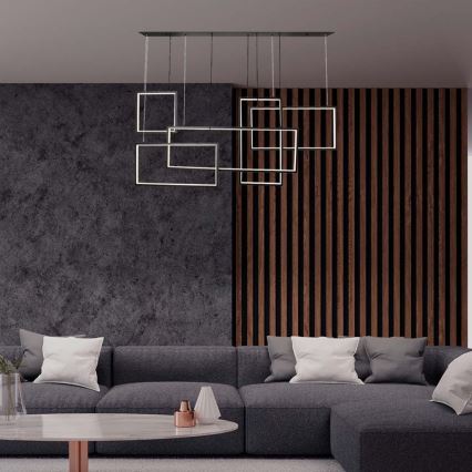 Candelabro suspenso LED com regulação LED/45W/230V 3000K preto