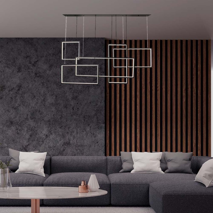 Candelabro suspenso LED com regulação LED/45W/230V 3000K preto