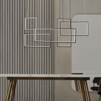 Candelabro suspenso LED com regulação LED/45W/230V 3000K preto