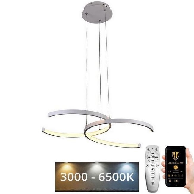 Candelabro suspenso LED com regulação LED/50W/230V 3000-6500K + controlo remoto