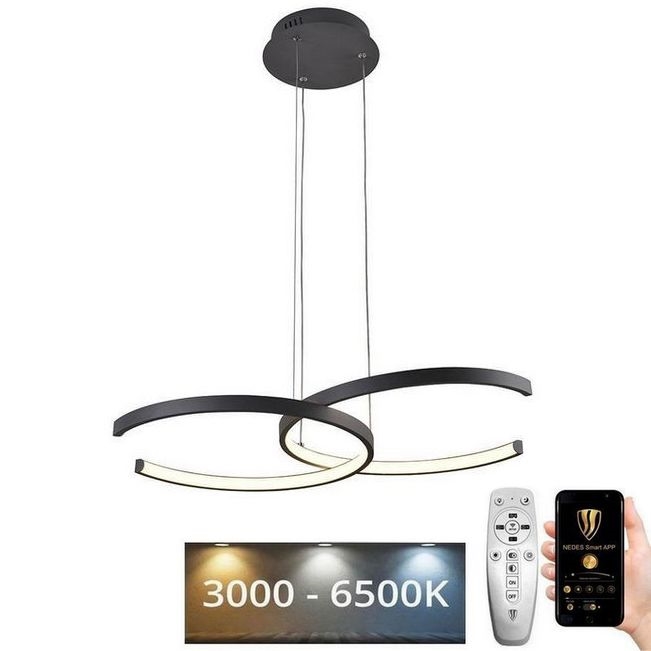 Candelabro suspenso LED com regulação LED/50W/230V 3000-6500K + controlo remoto