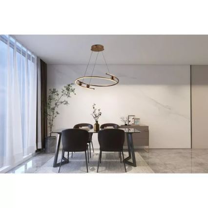 Candelabro suspenso LED com regulação LED/50W/230V 3000-6500K + controlo remoto