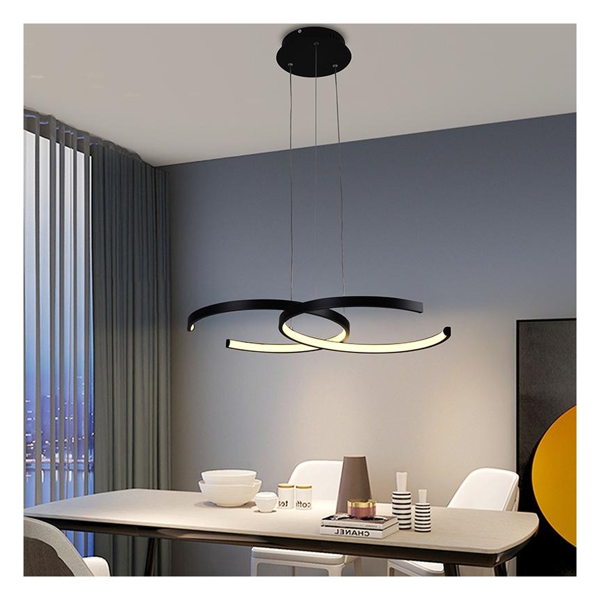 Candelabro suspenso LED com regulação LED/50W/230V 3000-6500K + controlo remoto
