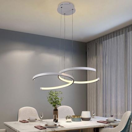 Candelabro suspenso LED com regulação LED/50W/230V 3000-6500K + controlo remoto