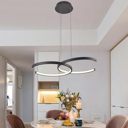 Candelabro suspenso LED com regulação LED/50W/230V 3000-6500K + controlo remoto