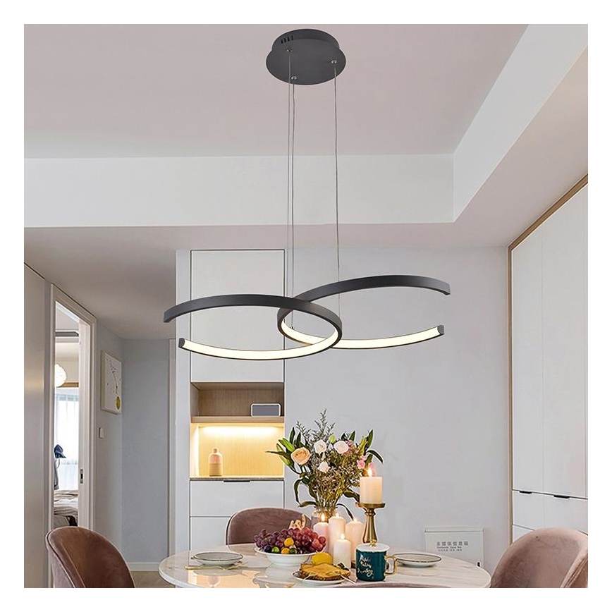 Candelabro suspenso LED com regulação LED/50W/230V 3000-6500K + controlo remoto
