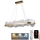 Candelabro suspenso LED com regulação LED/50W/230V 3000-6500K dourada + controlo remoto