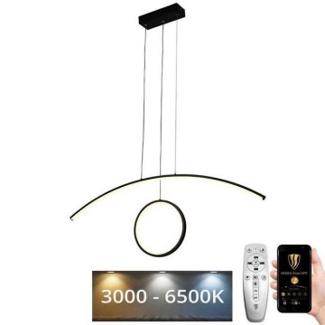 Candelabro suspenso LED com regulação LED/55W/230V 3000-6500K + controlo remoto