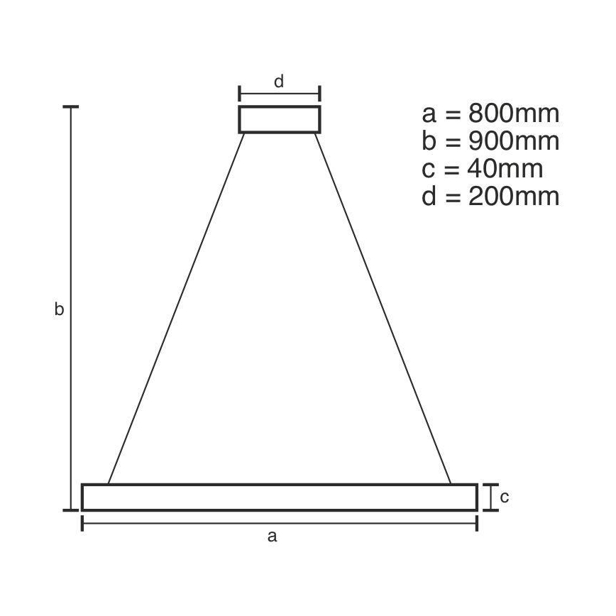 Candelabro suspenso LED com regulação LED/55W/230V 3000-6500K + controlo remoto