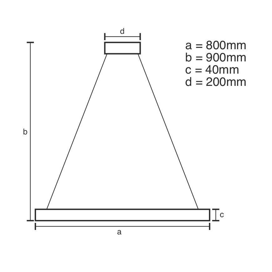 Candelabro suspenso LED com regulação LED/55W/230V 3000-6500K + controlo remoto